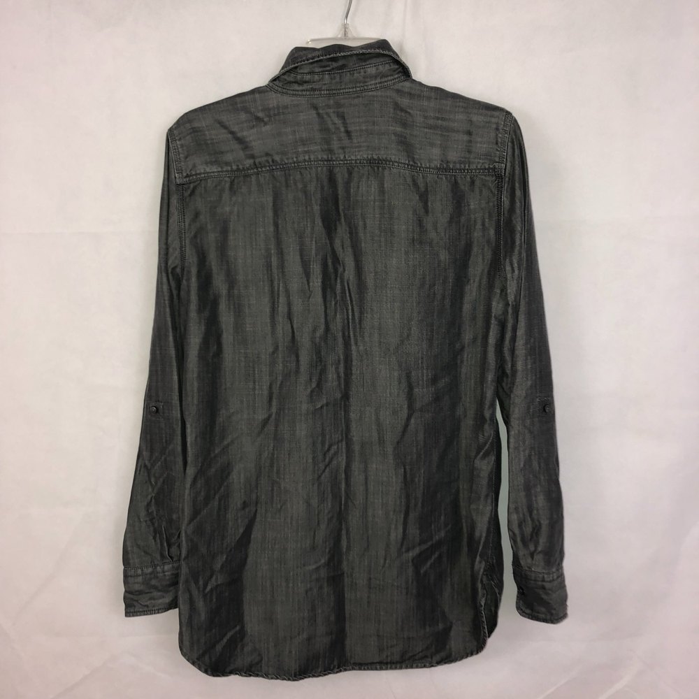 Talbots Gray Button Up Size Medium - image 2